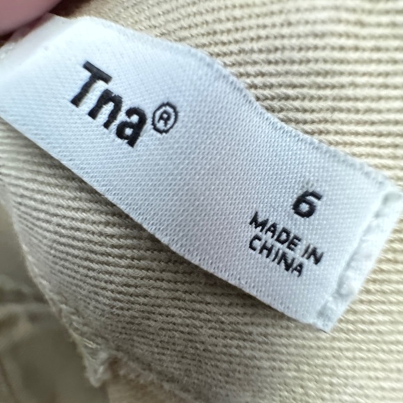 Aritzia TNA Wide Leg Pants Beige - Picture 6 of 10